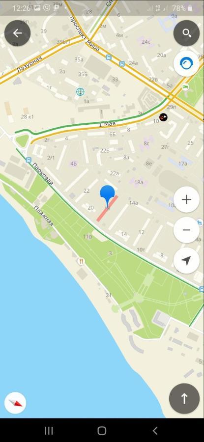 Двухкомнатная Квартира 300М От Моря Ул Парковая 18 Отчетные Док Τσορνομόρσκ Εξωτερικό φωτογραφία